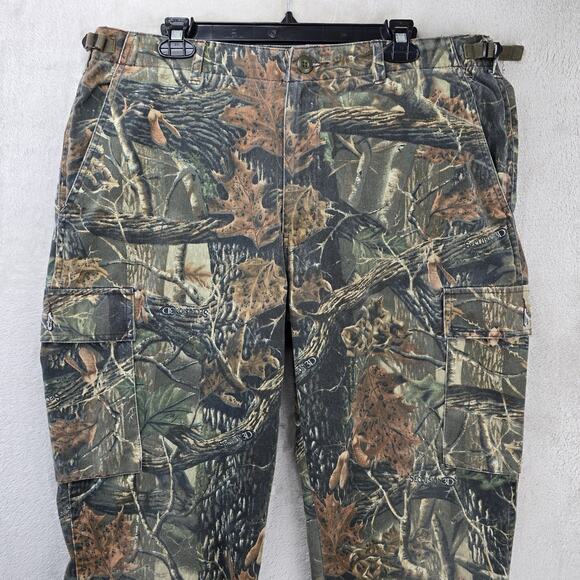 Cabela Ourdoor Gear Hunting Camo Cargo Pants Mens 36 Seclusion 3D 36x32 - Picture 2 of 11